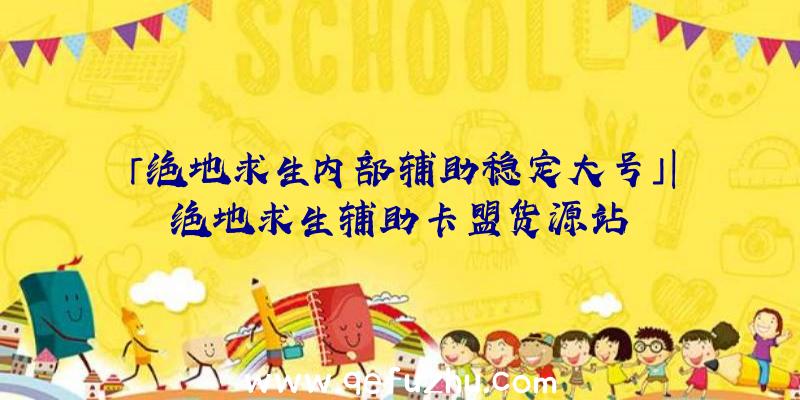 「绝地求生内部辅助稳定大号」|绝地求生辅助卡盟货源站